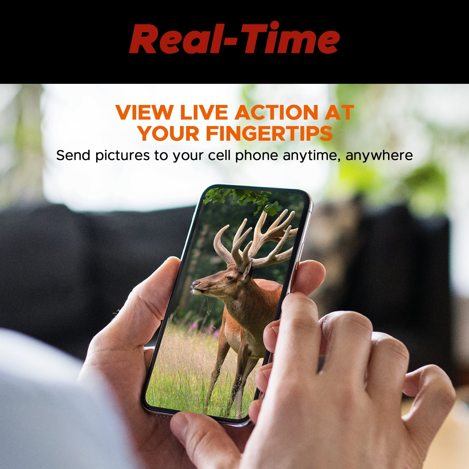 CAMPARK 4G 1080P Live Cellular Trail Cameras, App Control Built-in SIM&SD Card Hunting Game Camera with Motion Alerts,Low Glow Night Vision IP66 Waterproof for Wildlife Monitoring