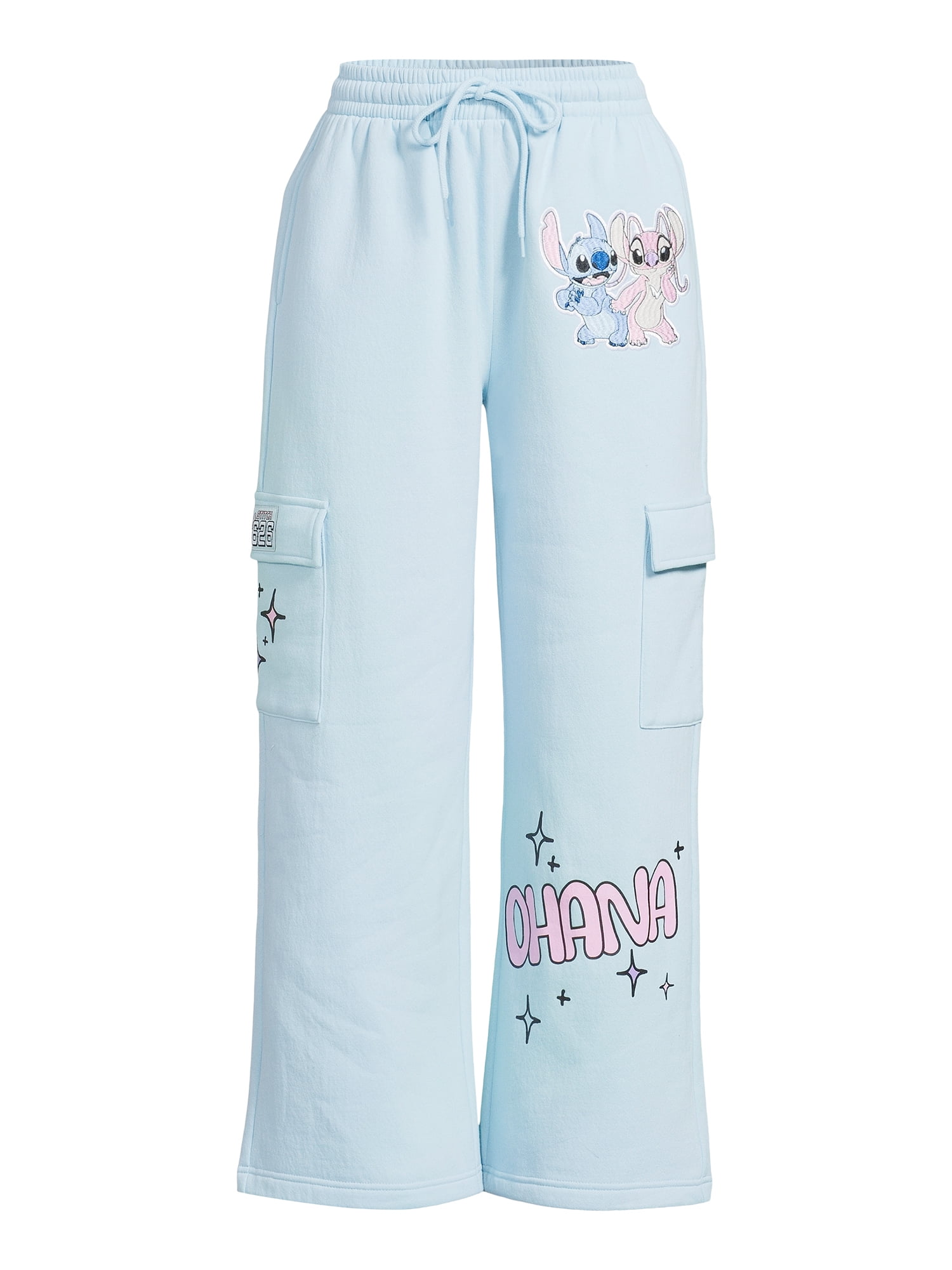 【COSYHARU】Stitch Wide Jogger Cargo Pants Disney Stitch Cargo Sweat Jogger, Women's - Walmart.com