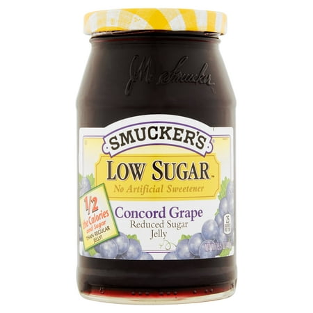 (3 Pack) Smucker's Low Sugar Concord Grape Jelly, 15.5 (Best Jelly For Pb&j)