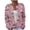 A Pink, variant on Christmas Sweaters for Women Plus Size Long Sleeve Casual Print Open Front Button Down Knit Jacket Coat