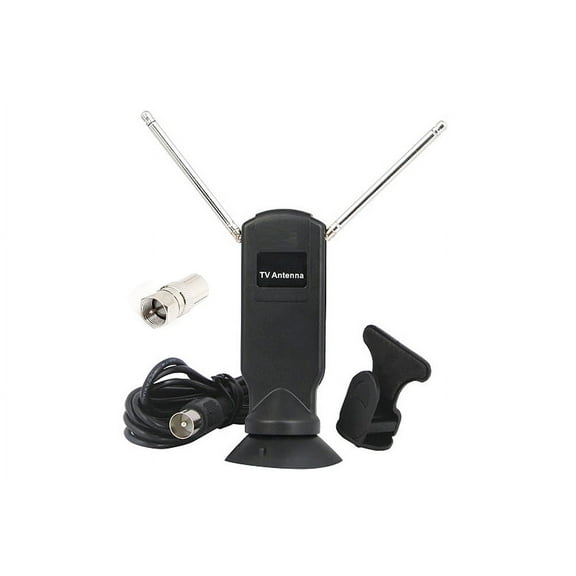 Portable Digital TV Antenna with Detachable Suction/Clip Mount For TV Tuner