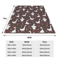 thumbnail image 3 of Rateoe cartoon geese Print Fuzzy Fleece Throw Blanket Extra Large,Super Soft,Fluffy and Warm Blankets for Couch,Bed,All Season Use-50"x40", 3 of 7