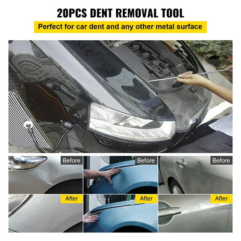 Dent Removal Tool, 53 Pcs Paintless Dent Repair Tools, Golden