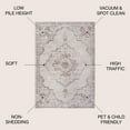 thumbnail image 3 of JONATHAN Y MODERN PERSIAN 3 x 5 Area Rug, Alhambra Ornate Medallion - Cream/Red, MDP400A-3, 3 of 12