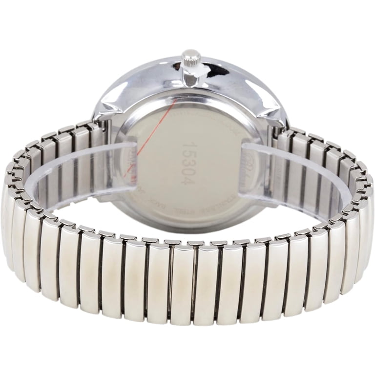 Large Face Stretch Band Luminous Hands and Numbers Dial Japanese Movement Blekon Collections New Super Large Face Stretch Band  main image 4
