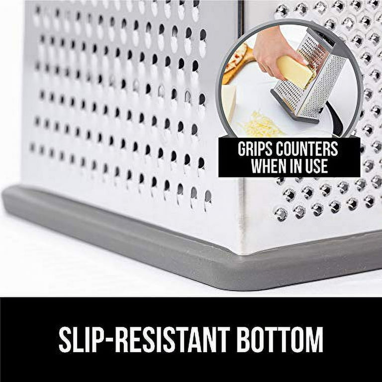 Stainless Steel Box Grater 4 Sided 10 Inch Cheese Grater With A Container  Box