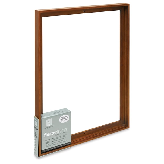 Ampersand Floater Frame - Thin, Walnut, 16" x 20", 7/8"