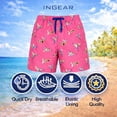 thumbnail image 3 of INGEAR Little Boys Quick Dry Beach Board Shorts Kids Swim Trunks UPF 50+ Swimsuit with Pockets, 3 of 6