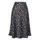 thumbnail image 1 of Gibobby faldas para niña Leopard A-line Elástico Busto Falda de mujer Satén Falda con estampado completo(Negro, M), 1 of 5