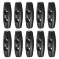 thumbnail image 1 of Uxcell 10PCS Botones de Madera Toggle, 1.2x0.4in Botones Ovalados de Forma Natural con 2 Agujeros [Negro], 1 of 6