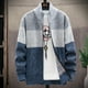 thumbnail image 4 of 2024 Winter Men Sweater Knit Cardigan Fashion Patchwork Stand Collar Mens Slim Casual Zipper Knitted Thick Warm Sweatercoat Man, 4 of 5