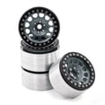 thumbnail image 3 of Aluminum Alloy Wheel Rims (4pcs) for 1/8 1/10 RC Cars - 2.2 Inch, 65mm OD x 36mm Width, 12mm Hex, Titanium Color - Compatible with Trax4, Trax6, Scx10, Rr10, Wraith, Yeti - Replacement Parts, 3 of 6