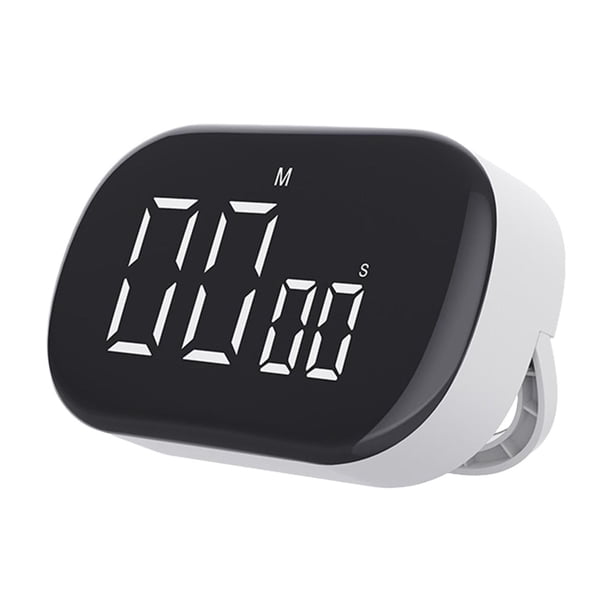 Temporizador de cocina con temporizador positivo y de cuenta regresiva, temporizador digital para niños, tareas escolares y aprendizaje. Blanco