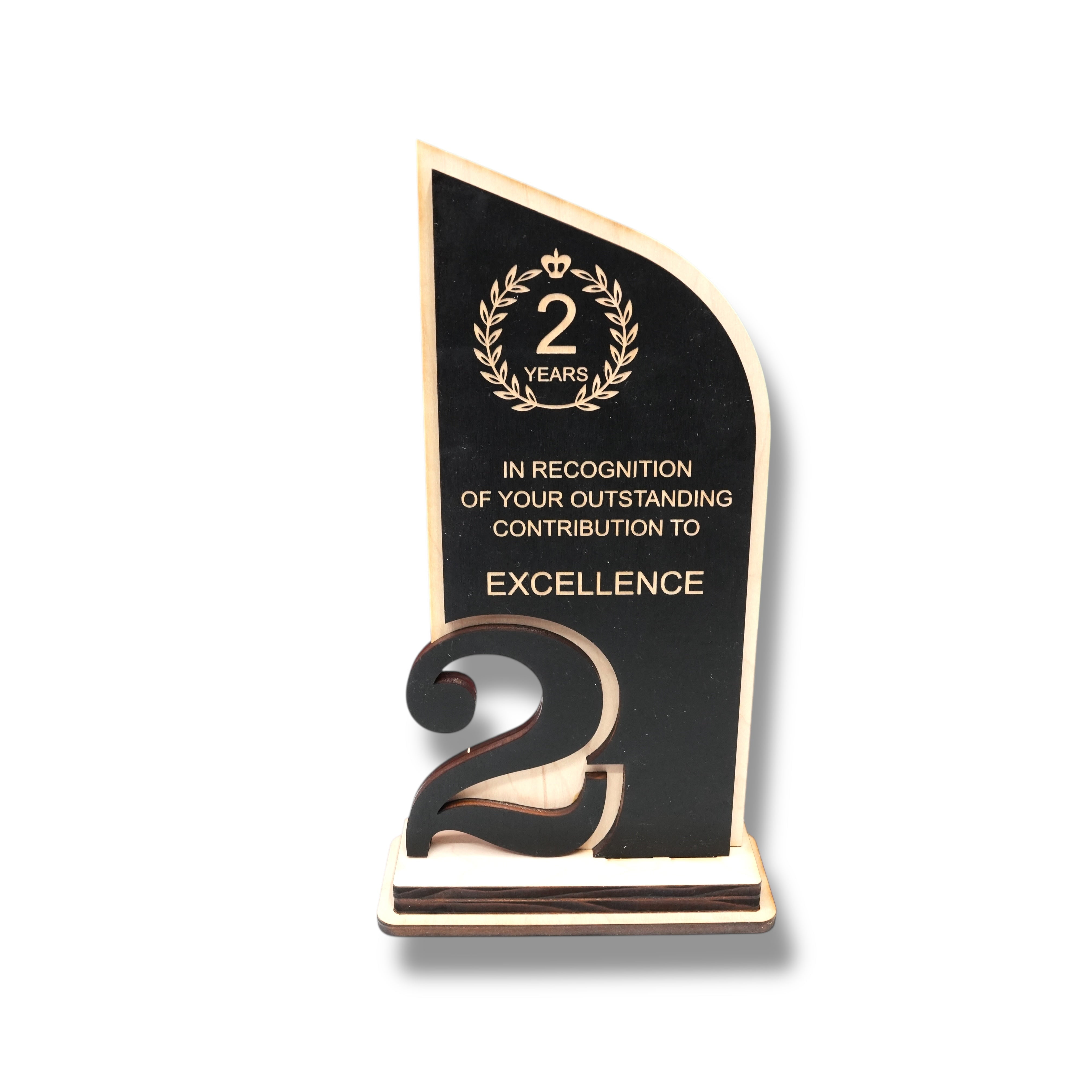 Award - Trophy - CUSTOM - Anniversary Year - 9x5 Inches