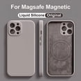 thumbnail image 2 of Original Liquid Silicone Magnetic Case For iPhone 11 13 12 14 15 Pro Max Plus For Magsafe Case Wireless Charge Cover Accessories, 2 of 5