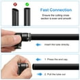 thumbnail image 5 of Uxcell Push to Connect Fitting 1/2" 5/16" Tube OD 90 Degree Quick Connector Push to Connect Adapter Zinc Alloy Air Line Hose Fittings for Industry Air System PV1/2-5/16, Black, 5 of 6