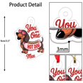 thumbnail image 3 of MOQIN Dachshund Dog Hanging Ornaments - Funny Dog Acrylic Xmas Tree Hang Decorations, Dachshund Decor Dog Figurines Gifts for Spring Party Supplies Xmas Tree Decorations, 3 of 9