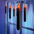 thumbnail image 2 of Black Hanging Candles w/ Orange Flickering LED Bulb - 4 Count - 7 inches, 2 of 4