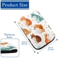 thumbnail image 4 of Squirrel Soft Comfortable Furry Printed Armrest Cover 12.5x8.2 Inch - Car Armrest Mat Accessory, 4 of 6