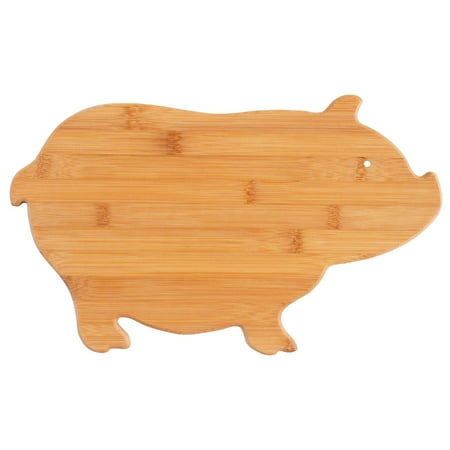 

Totally Bamboo Pig Shaped Bamboo Serving and Cutting Board 15-5/8 x 9-1/2