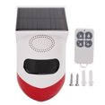 thumbnail image 1 of Control remoto de 433 MHz, resistente al agua IP65, sensor de movimiento PIR para seguridad antirrobo, luz estroboscópica alimentada por energía solar, 1 of 8