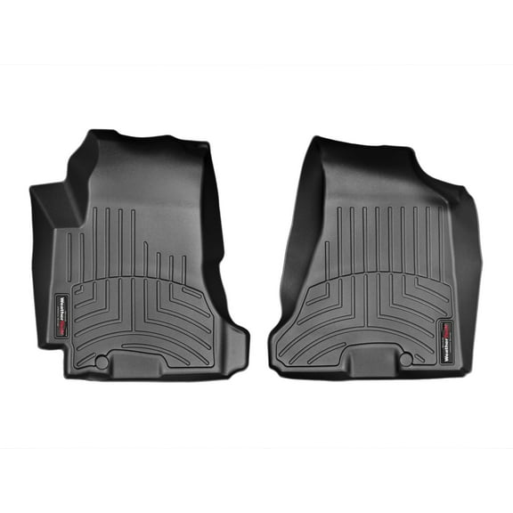 WeatherTech Custom Fit FloorLiners compatible with 2005-2009 Hyundai Tucson - 1st Row (Driver & Passenger), Black