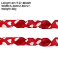 thumbnail image 2 of Valentine’s Wired Heart Ribbon 1 Roll, Red Glitter Fabric with Metallic Stitching – Holds Shape for Bows Wreaths Gift Wrapping, Romantic DIY Craft for Weddings Parties, 2 of 6