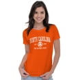thumbnail image 3 of North Carolina Cute Footprints Beach Womens Fitted Plus Size Graphic Tee Brisco Brands 3X, 3 of 5
