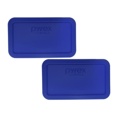 

Pyrex 7214-PC Cadet Blue Rectangle Plastic Food Storage Replacement Lid (2-Pack)
