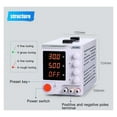 thumbnail image 3 of Switching DC Power Supply Laboratory Adjustable 30v 10A LCD Screen Bench Power Source Regulator 4-digit Digital Display ,Voltage Consistency, 3 of 6
