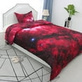 thumbnail image 2 of PiccoCasa 2Pcs Galaxy Comforter Set with 1 Pillowcase, Twin Red, 2 of 7