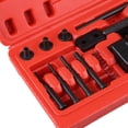 thumbnail image 4 of 13Pcs Chain Breaker Rivet Tool Kit Motorcycle Drive Chain Breaker Rivet Cutter Tool for 420-630 Chains with 3 Pin Sizes Anvil Spring Press Plate, 4 of 7