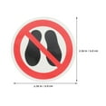 thumbnail image 2 of LEEYNEER 4 Pcs No Step Stickers Decals Do Not Here Label Safety Sign, 2 of 8