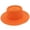 Orange, variant on ZWGHEBK Women's Wide Brim Straw Hats Floppy Fedora Summer Straw Sun Hat Wedding Flat Top Hats for Tea Party Foldable Sun Visors Summer Beach Cap, Orange, One Size