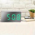 thumbnail image 4 of Réveil Numérique Grande Date USB Charge Alarme Numérique LED Température Charge Snooze Temps 3'' Table Horloges Décoration Vert, 4 of 7
