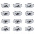 thumbnail image 1 of Round 4 inch Satin Chrome LED Recessed Ceiling Down Light - 4000K Cool White - 12 Pack, 1 of 3