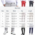 thumbnail image 4 of lcziwo Mens Golf Pants Plaid Lightweight Business Casual Formal Pants Straight Leg Comfortable Flat Front Pants with Pockets Dark Gray XXL, 4 of 7
