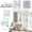 0116K#White, variant on DUOSONG Wall Mounted Bathroom Storage Cabinet, Medicine Cabinets With Large Mirror Door, Adjustable Shelves And Three Open Storage Levels(Not Include Bathroom Vanity ) White MDF+glass Bath & Faucets