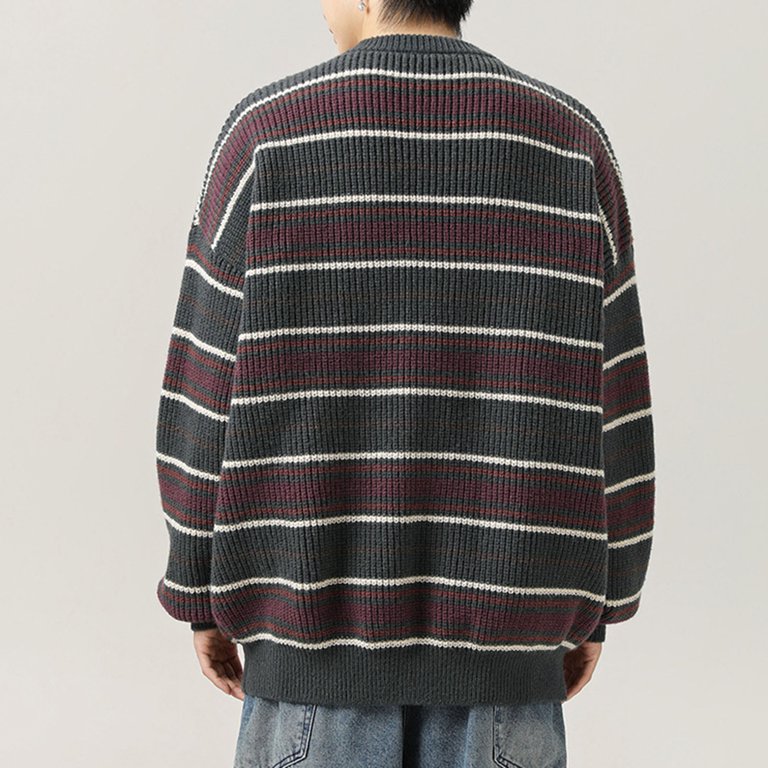トップス Y's for men damaged long sleeve grunge Oplxuo Distressed Sweatshirt for Men Vintage Crew Neck