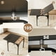 thumbnail image 2 of Comedor Extensible 4–6 Personas con Mesa Ajustable y 6 Sillas – Diseño Moderno, Estructura Metálica Asientos Acolchonados convertible de 75 cm a 150 cm, 2 of 8