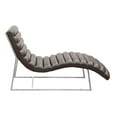 thumbnail image 2 of Bardot Chaise Lounge w/ Stainless Steel Frame by Diamond Sofa - Elephant Grey, 2 of 5
