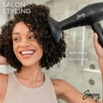 thumbnail image 3 of Sassy Ceramic Ion Hair Dryer, 1875-Watt Salon Dryer with Concentrator and Diffuser Black, 3 of 6