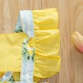thumbnail image 6 of Baby Girls Summer Jumpsuits Flying Sleeve Lemon/Cartoon Cake Print Romper, 6 of 9