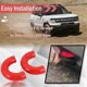thumbnail image 2 of Tow Hook Covers Compatible With Ford F150 2004, Base/big Bronco Bend/outer Banks , Toyota Tundra 2017 (red), 2 of 5