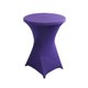 thumbnail image 1 of Nvzi Mantel elástico para cóctel - Adecuado para mesas redondas de patas altas, mesas de bar, mesas de cocina redondas y mesas altas, 1 pieza, 31,5 * 43,3 pulgadas, morado oscuro, 1 of 5