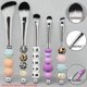 thumbnail image 5 of 50X Brochas de Maquillaje con Cuentas, Cuentas de Silicona, Brochas CosméTicas de Maquillaje DIY, Kit de Brochas con Cuentas para Bricolaje, 5 of 5