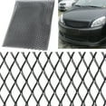 thumbnail image 4 of Troglfold Car Grill Mesh Aluminum Alloy Grille Mesh Sheet Grid Body Bumper Rhombic Grill Mesh (Black),39.37"X12.99"X0.12", 4 of 10