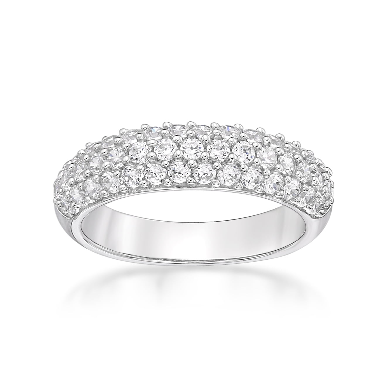 Brilliance Fine Jewelry Sterling Silver Simulated Diamond Ring