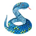 thumbnail image 4 of Peluche de serpiente , muñeco de peluche de serpiente, peluche de peluche realista Azul, 4 of 9