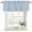 Ice Blue, variant on Indigo Blue Solid Color Curtain Valances for Windows, Kitchen Valance Window Treatments Panel 2 Pack, Minimalist Vintage Linen Texture Rod Pocket Short Curtains for Bathroom Bedroom 42 x 12 Inch
